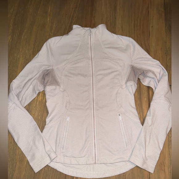lululemon athletica Tops - lululemon Size 10 Ivory Check Print Define Jacket Full Zip jacket